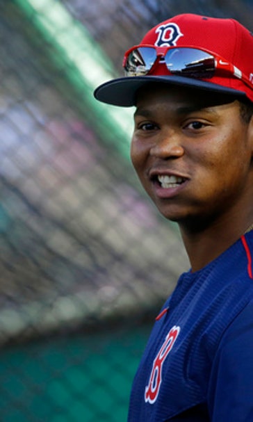 Prize rookie Devers joins Red Sox, expected to start Tuesday